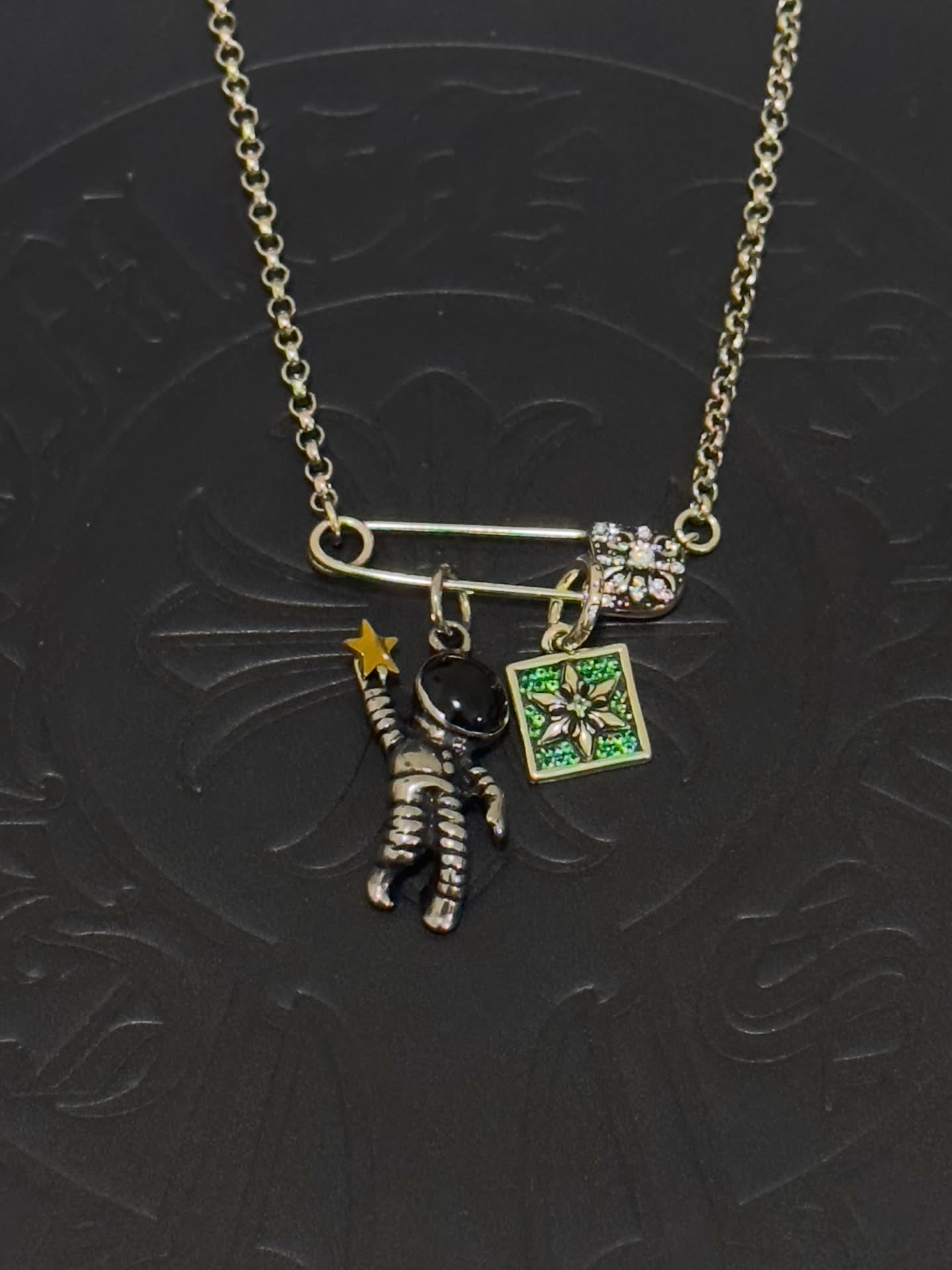 Chrome Hearts Space Explorer Charm Necklace